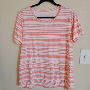 Pink striped t-shirt